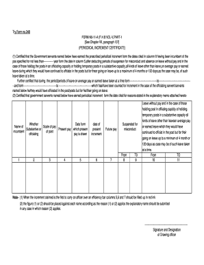 Increment Form for Teachers Odisha PDF