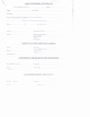 Ncc Medical Certificate PDF  Form
