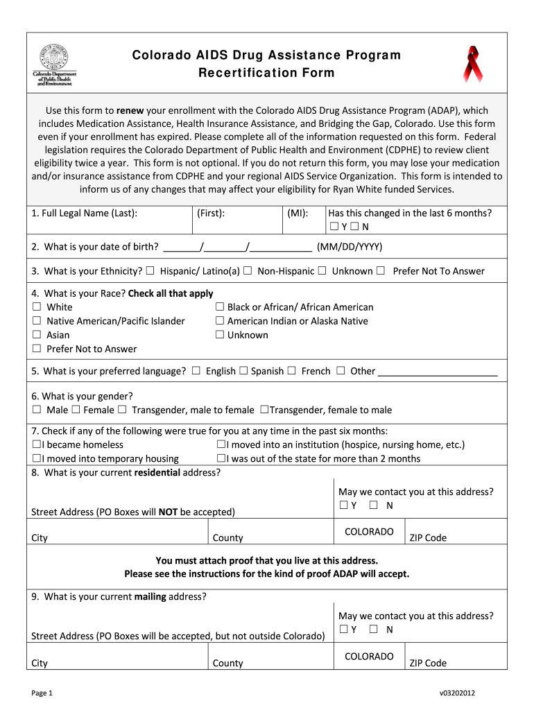 Get and Sign Colorado Adap Online 2012-2022 Form