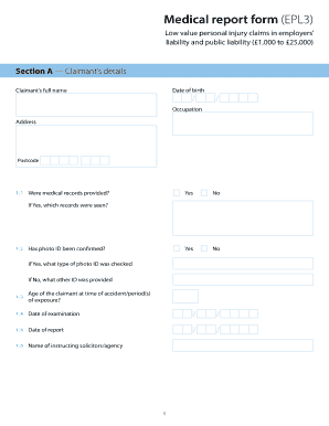 EPL3 Medical Report Form Justice Gov