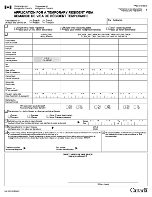 Imm 5257 Fillable Form