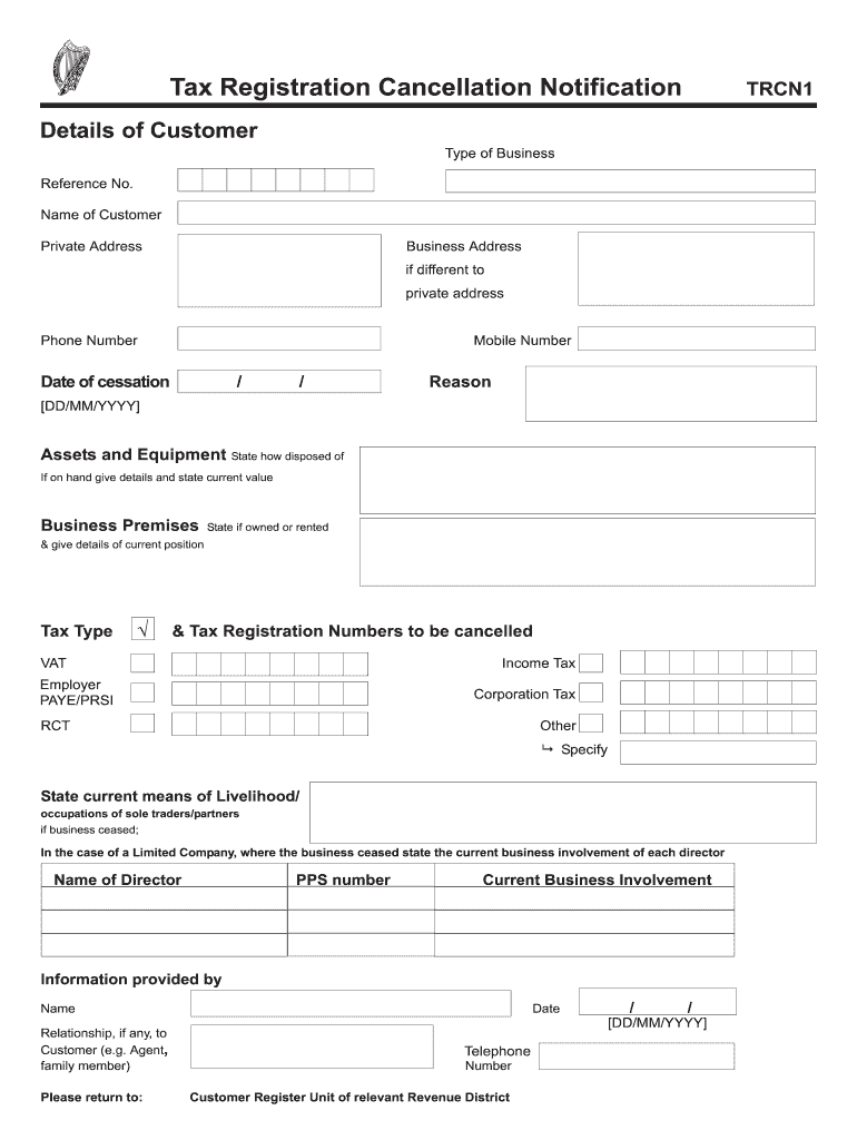 Trcn1  Form