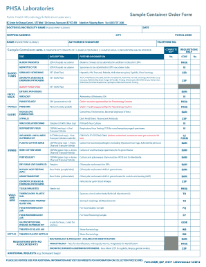 Bccdc Order Form