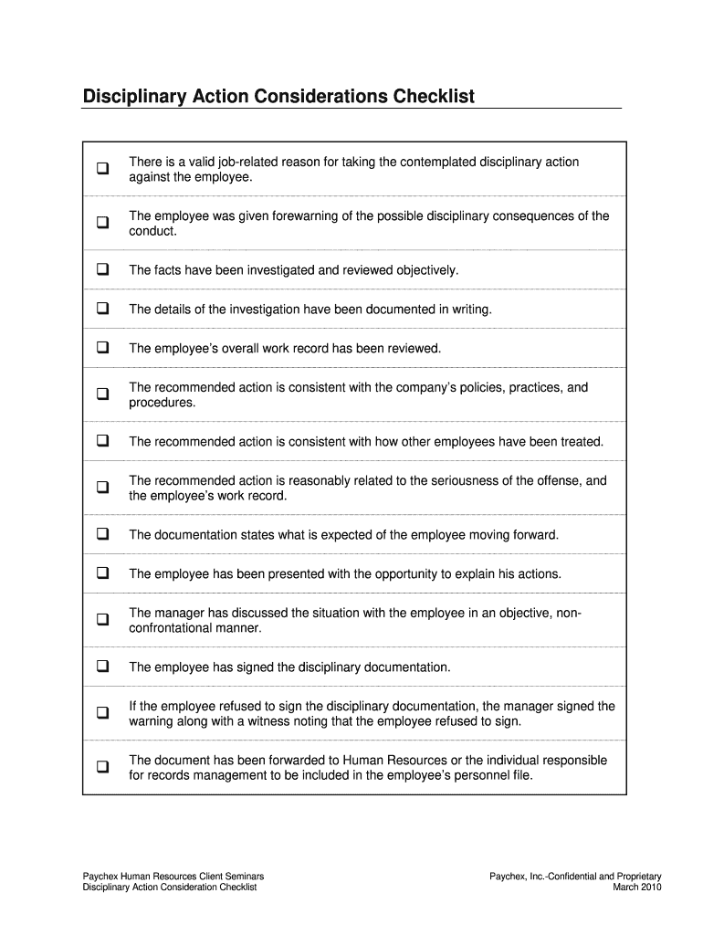  Sample Disciplinary Memo 2010-2024