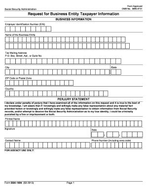 Ssa 1694  Form