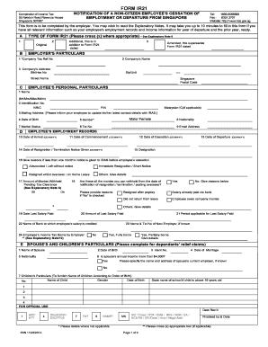 Ir 21 Tax Form