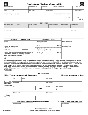 State of Michigan R 2l  Form