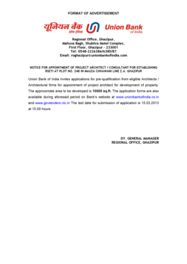 Union Bank Letterhead  Form