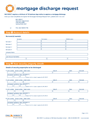  Ing Discharge Form 2009