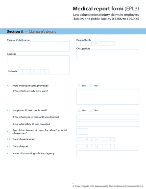 Medical Reports Online  Form