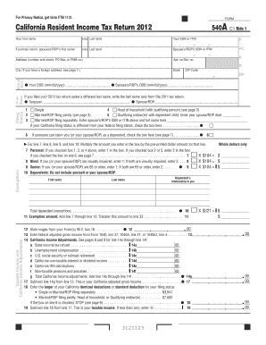 Download California Form 540A  Taxhow Net  Taxhow