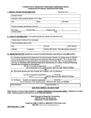 Florida Serc  Form