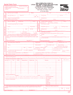 Local 300 Dental Insurance  Form