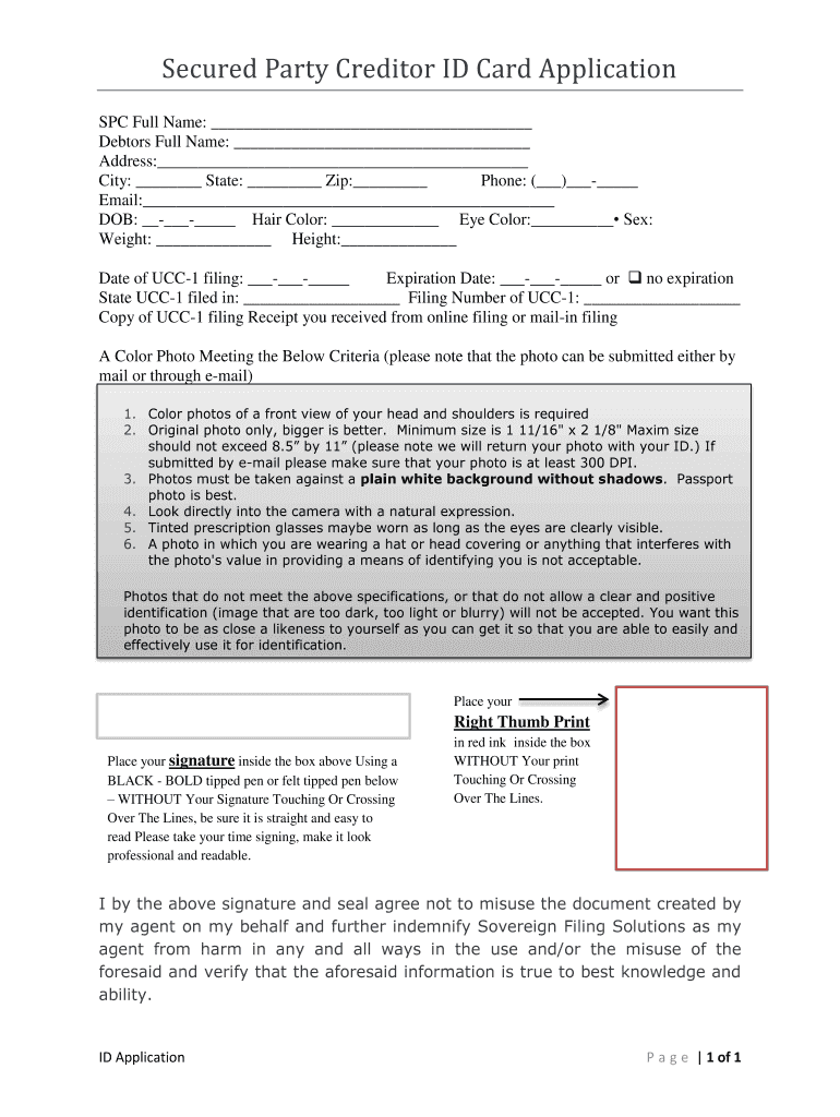 Secured Party Creditor Package  Form