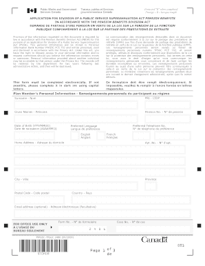 PWGSC TPSGC 2486 Application for Division of a Public Tpsgc Pwgsc Gc  Form