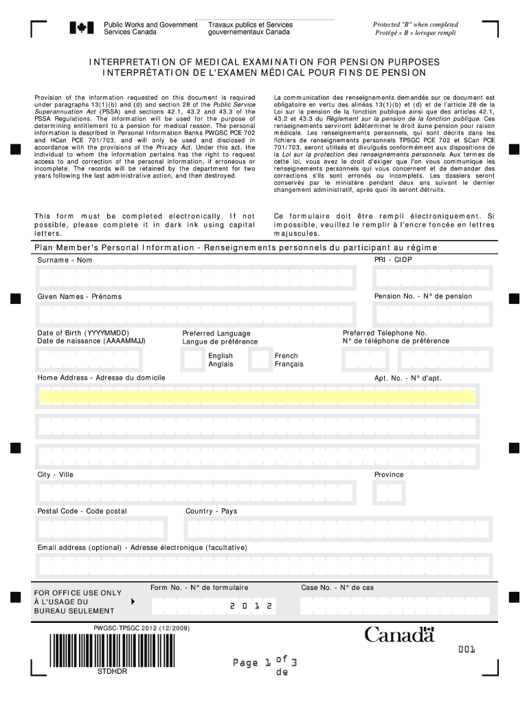  Occupational Health Assessment Report Hc Sc 3312 2009-2024