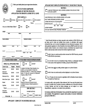  Nh Dmv Forms 2003-2024