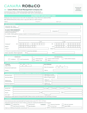 Canara Robeco Mutual Fund Empanelment  Form