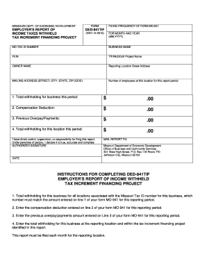 Ded 941 Tif  Form