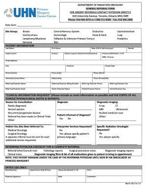 Princess Margaret Hospital Referral Form