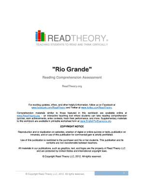The Rio Grande Read Theory Answers  Form