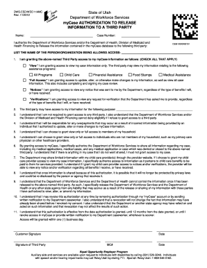 Utah State Medicaid Form 114mc