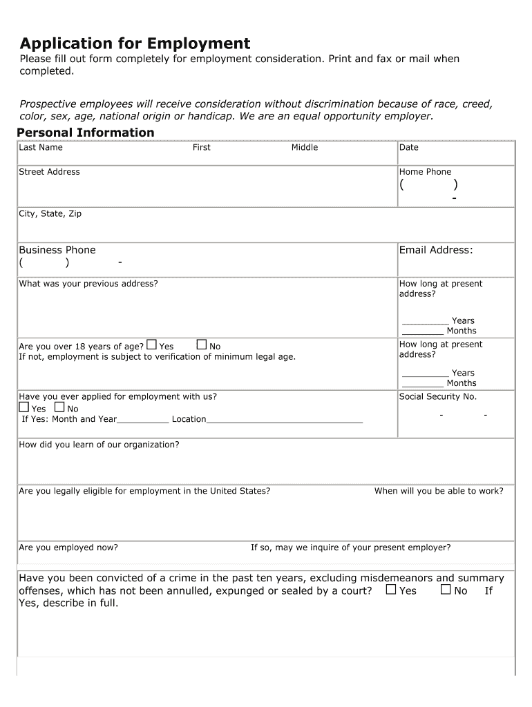 Deli Delicious Application  Form