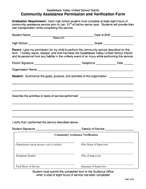 Community Service Form 10 09 DOC