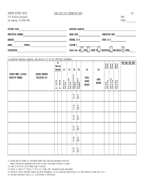 Sag Final Cast List  Form