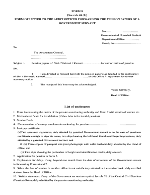 Sarvente Rule  Form