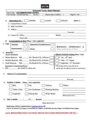 House Rent Form PDF