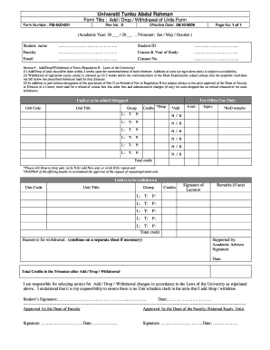  Utar Withdrawal Form 2009