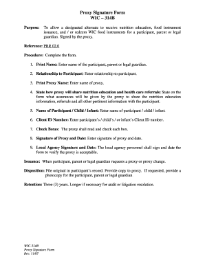 Proxy Signature Example  Form