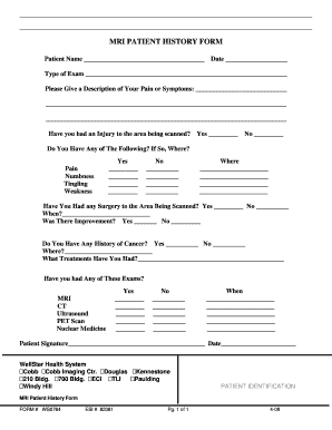 Wellstar Patient Form