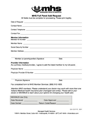 Mhs Add Panel Form