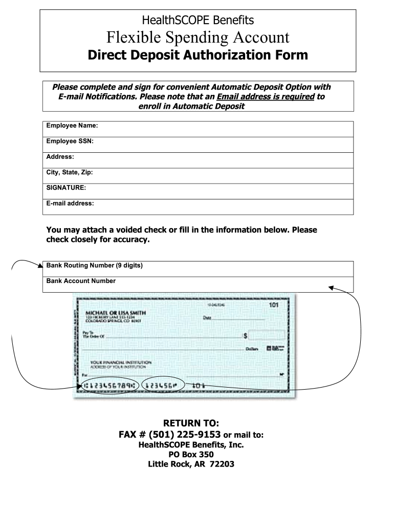 What Is A Direct Deposit Authorization Form