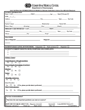 Cedars Sinai Doctors Note  Form