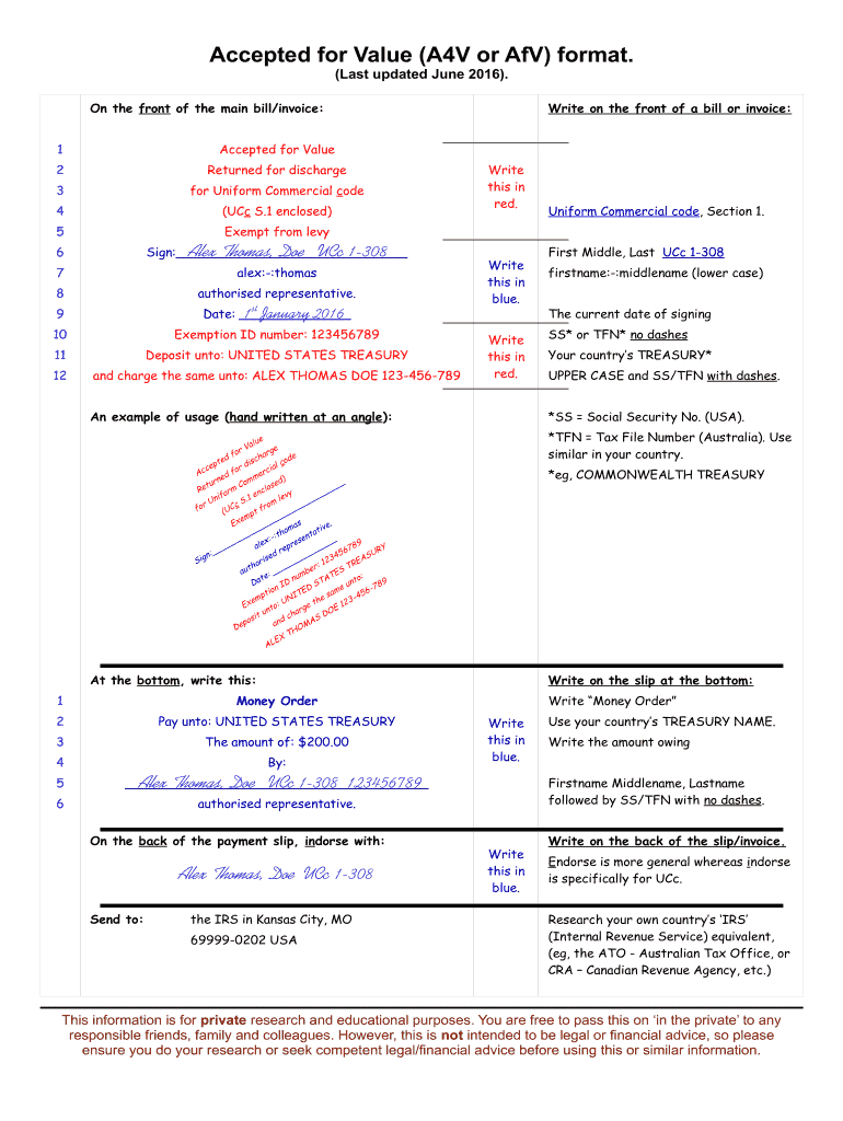 A4v Form