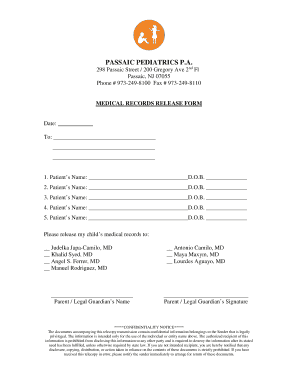 PASSAIC PEDIATRICS P  Form