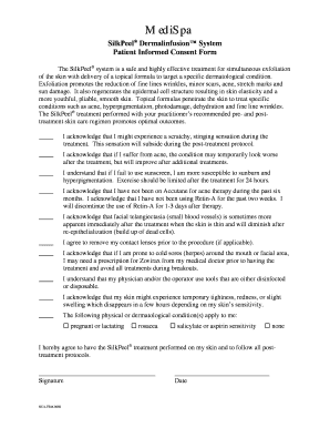 SilkPeel Dermalinfusion System  Form