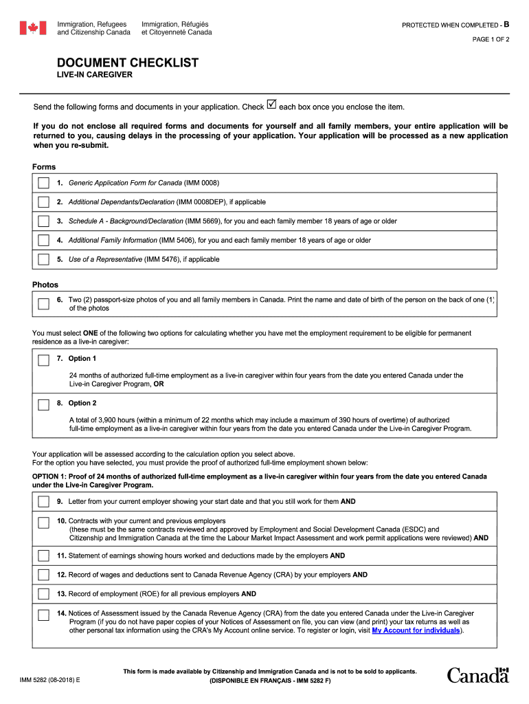  Imm 5282 Form 2018-2024