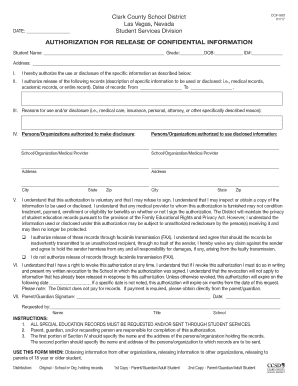 Ccsd Release  Form