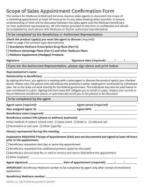  Scope of Appointment Health Net 2017-2024