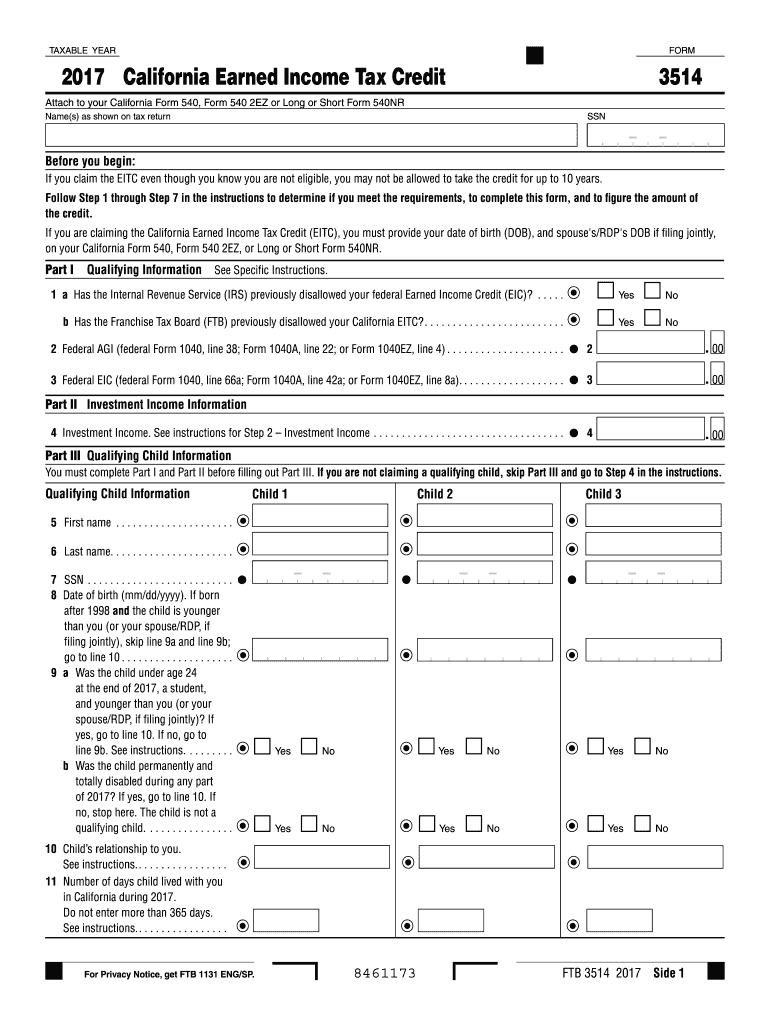  Form 3514 2017