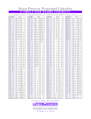 Depo Calendar  Form