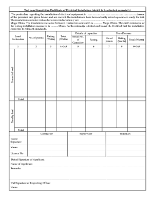 Kseb Test Report Form