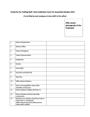 Data Collection Form PDF