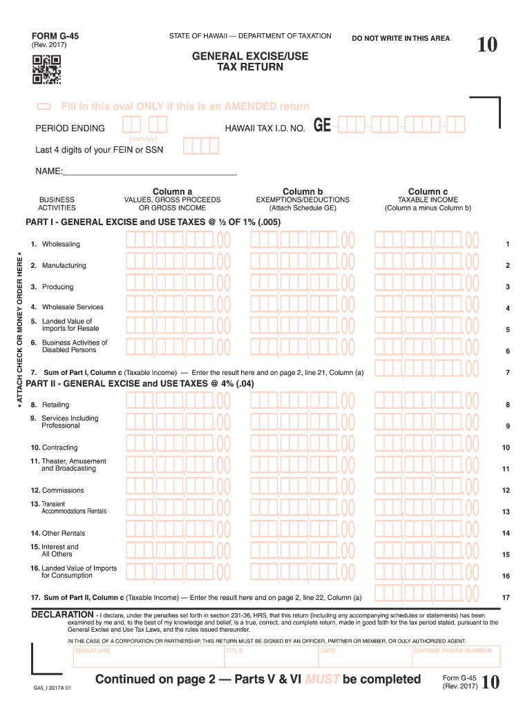 Hawaii Tax Forms
