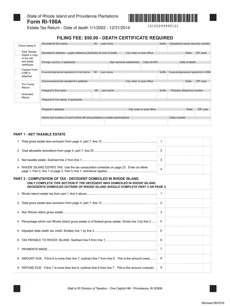  Ri Form 100a 2016