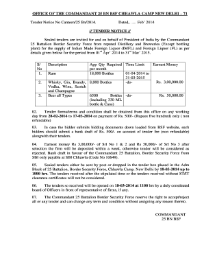 Bsf Battalion List PDF  Form